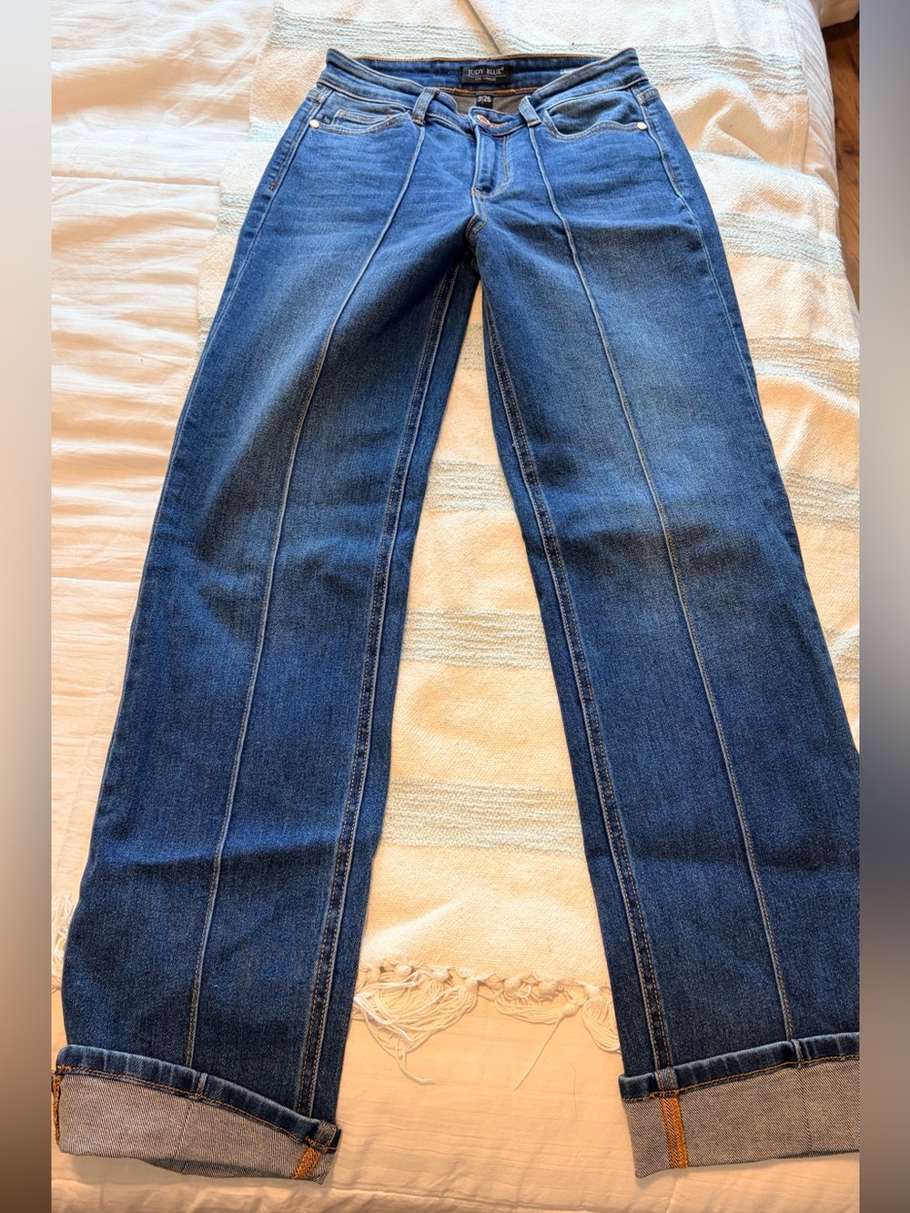 Women’s Judy Blue Classic Dark Blue Straight-Leg Jeans